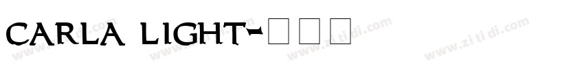 carla light字体转换